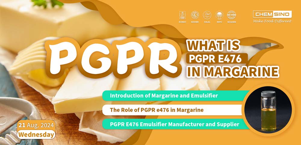 What is PGPR E476 in Margarine